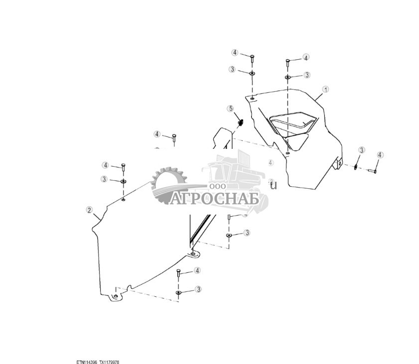 Крышка стабилизатора с сервоуправлением - кабина (329328 - ) - ST817452 349.jpg